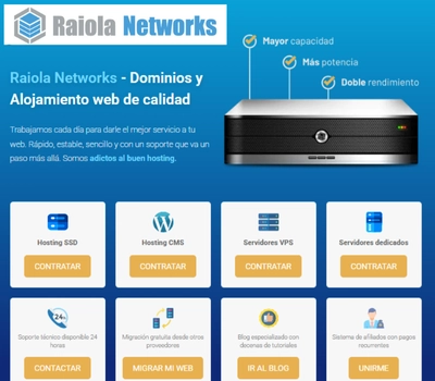 Raiola Networks opiniones y precios de hosting en 2025