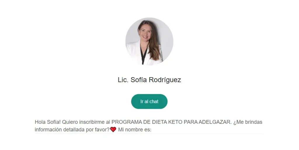 Sofia Rodriguez creadora de dieta keto facil