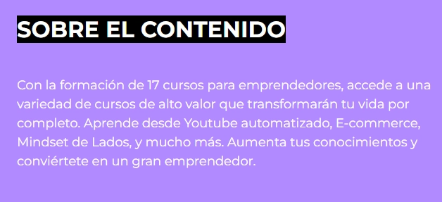 pack de 17 cursos