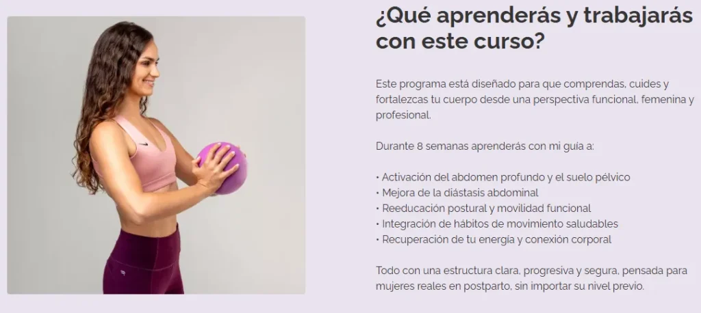 💪 Curso de Entrenamiento Posparto: Vuelve a Sentirte Fuerte y Activa