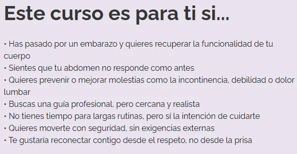 Para quién es este curso de entrenamiento