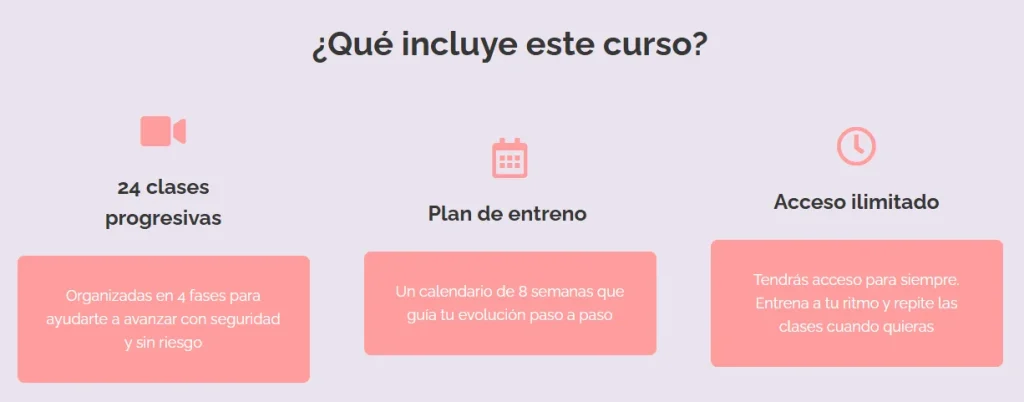 Qué aprenderás dentro del curso de entrenamiento posparto