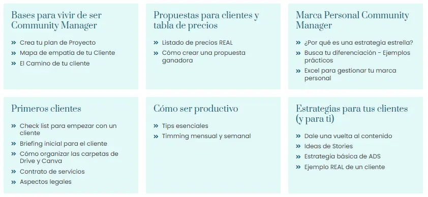 El curso de CommunityDigital está pensado para que arranques sin líos y termines con un negocio que da dinero